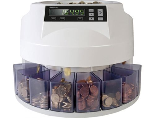 Contador e classificador de moedas safescan 1250eur velocidade 200 moedas / minuto capacidade 500 moedas , SAFESCAN , 154979 , 8717496335388